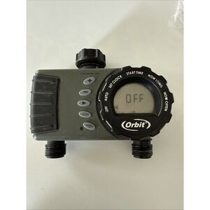 ORBIT 2-OUTLET HOSE FAUCET TIMER‎ MODEL 24713. (4979) Works Great